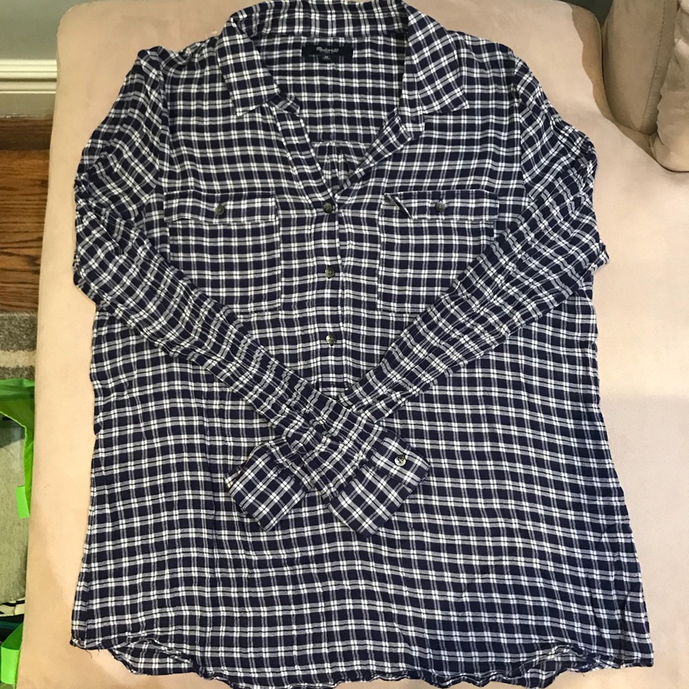 Madewell Plaid Tunic M